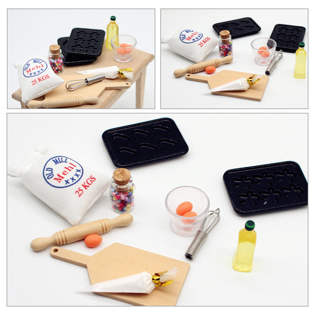 Kitchen Kids Baking Set - Bebek Evi Mutfak Dekorasyonu İçin Gerçekçi