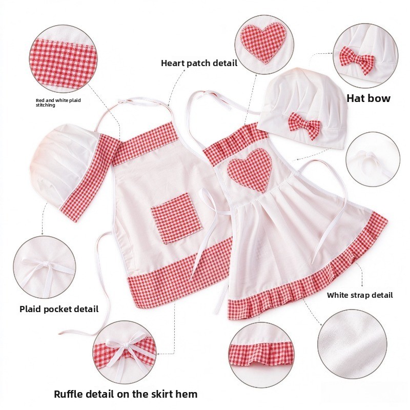 Kitchen Kids Baking Set - Çocuklar için Şef Önlüğü ve Şapka
