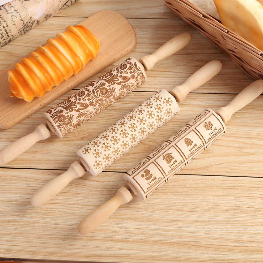 1 adet kabartma kazınmış oklav - Kitchen Roller Baking incelemesi ve fiyatı