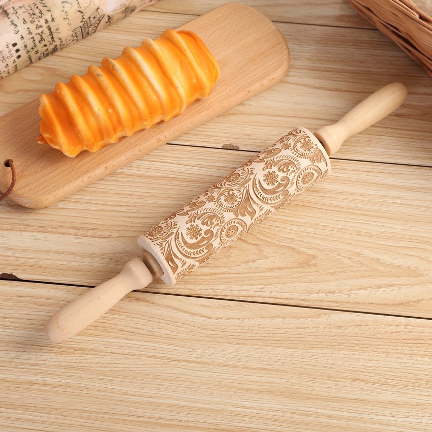 1 adet kabartma kazınmış oklav - Kitchen Roller Baking incelemesi ve fiyatı